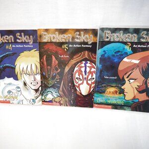 3/$20 - Broken Sky Vol. 4,5,6 Light Novels – Action Fantasy Series Chris Wooding